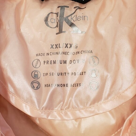 Calvin Klein Women's Down Vest, Light Peach XXL - Picture 4 of 8